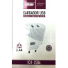 ALIMENTADOR CARGA USB TM GOCH2504 DUAL 2 4A