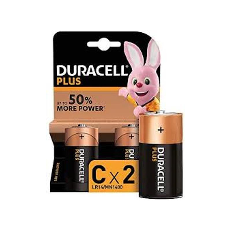 PILA ALCALINA DURACELL PLUS LR14 2 UND