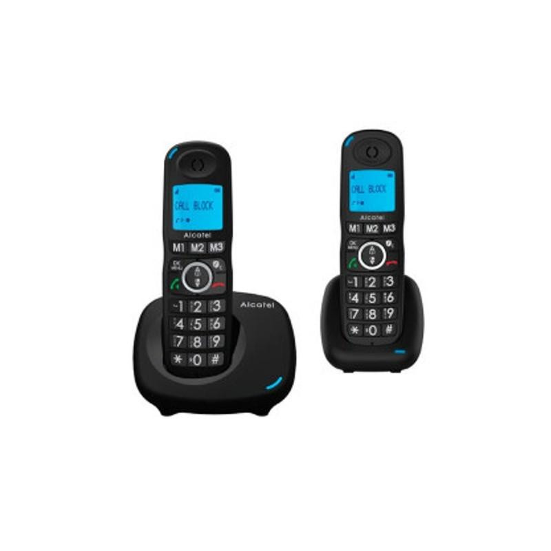 TELEFONO INALAMBRICO DUO ALCATEL XL535DUO NEGRO 