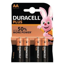 PILA ALCALINA DURACELL PLUS AA LR06 4UND 