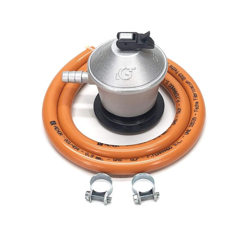 KIT REGULADOR   GOMA BUTANO   ABRAZADERAS DOMACO