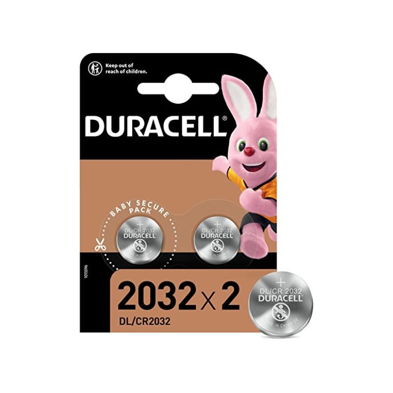 PILA BOTON LITIO DURACELL DL2032 X 2 3V 2 UNID