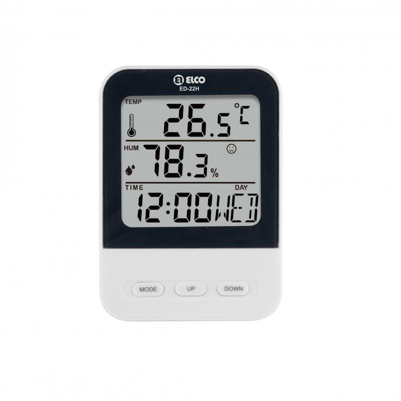 RELOJ DESPERTADOR DIGITAL ELCO ED22H NEGRO