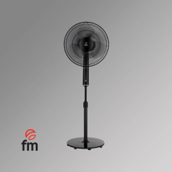 VENTILADOR DE PIE 40Cm FM P420BLACK C/MANDO 40W