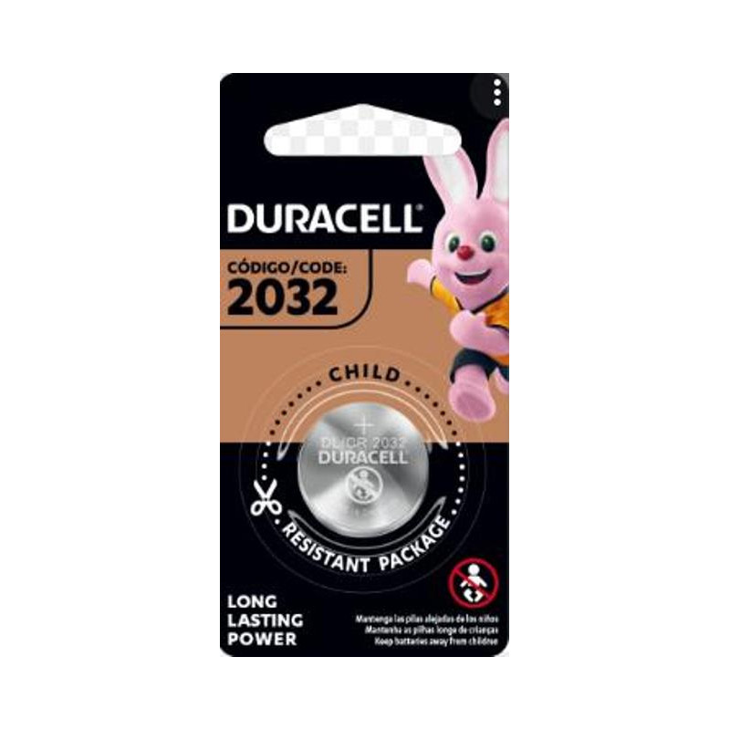 PILA BOTON LITIO DURACELL CR2032 3V 1 UNID