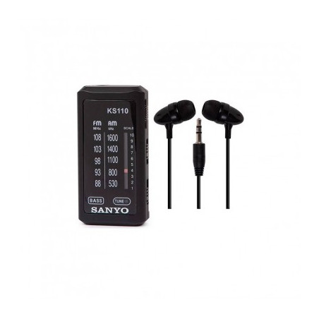 RADIO BOLSILLO AM/FM SANYO KS110 NEGRO