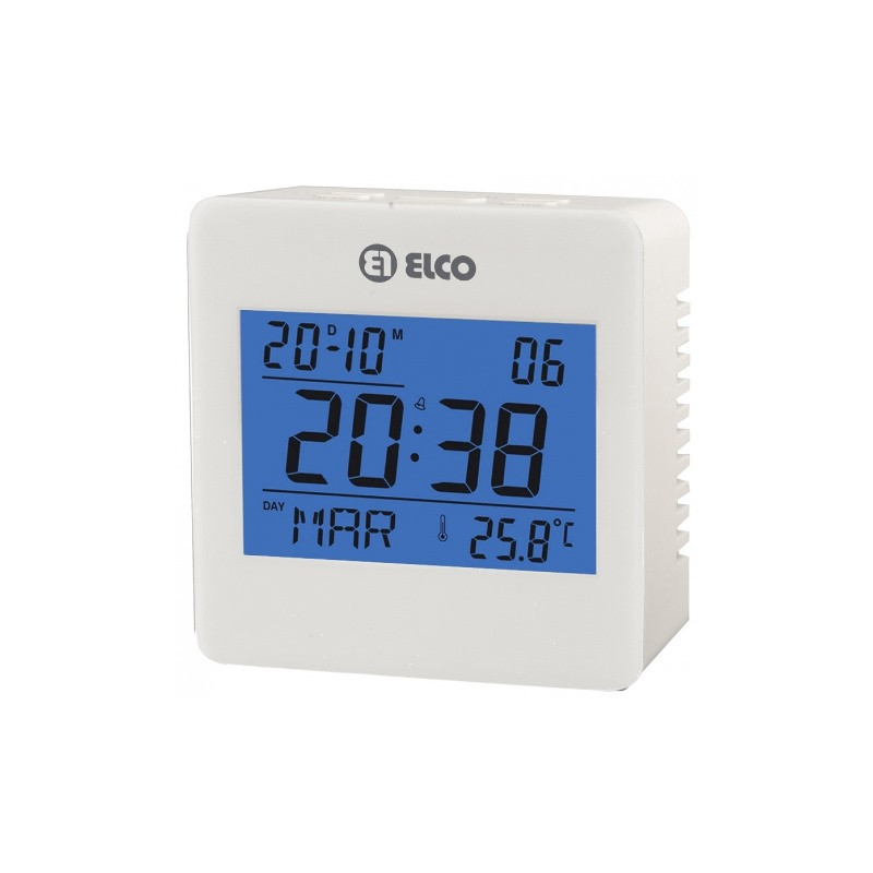 RELOJ DESPERTADOR ELCO ED60 BLANCO