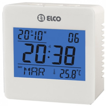 RELOJ DESPERTADOR ELCO ED60 BLANCO