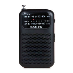RADIO BOLSILLO AM/FM SANYO KS112 NEGRO / PLATA