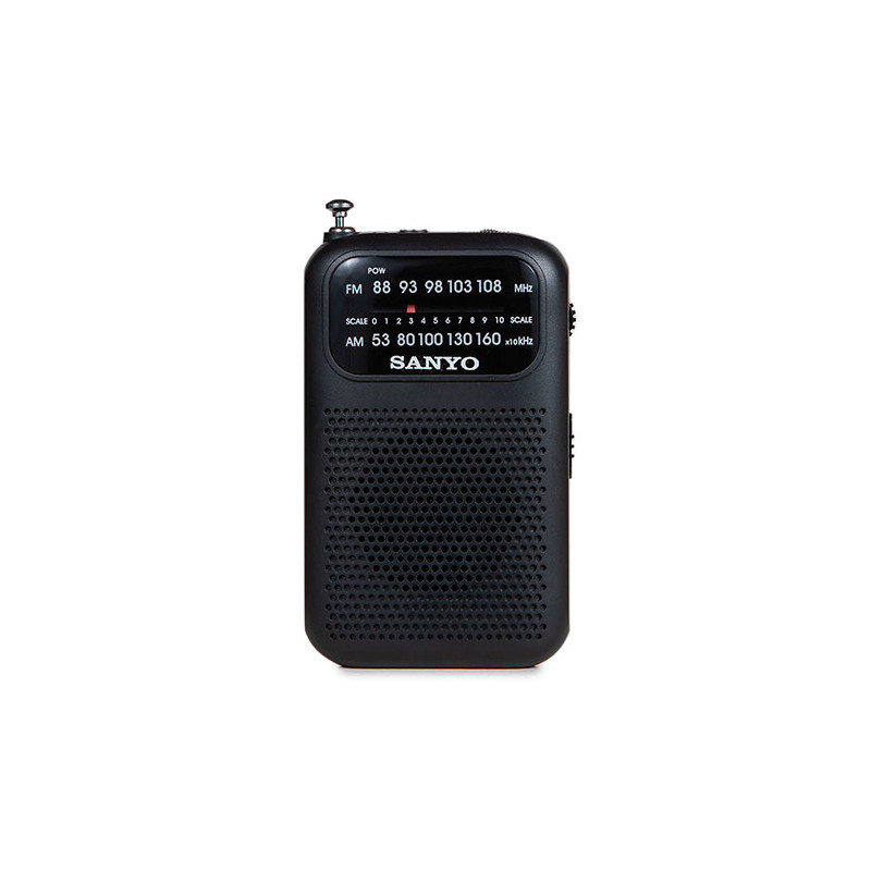 RADIO BOLSILLO AM/FM SANYO KS112 NEGRO / PLATA