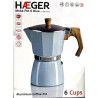 CAFETERA ALUMINIO  6T HAEGER CP06A010A BLUE