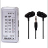 RADIO BOLSILLO AM/FM SANYO KS110 PLATA