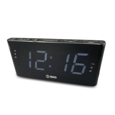 RADIO RELOJ DESPERTADOR PROYECTO ELCO PD184P NEGRO