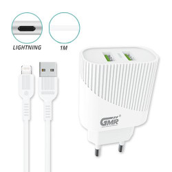 ALIMENTADOR CARGA LIGTNING-USB TM GOCH2501 2 4A