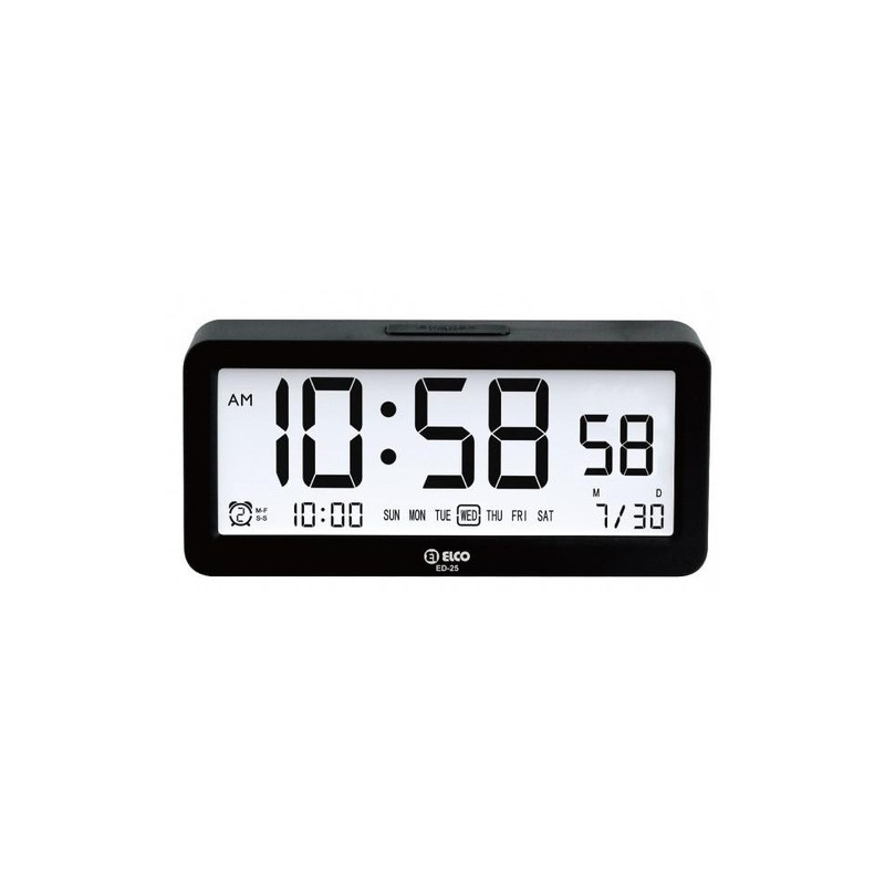 Reloj Despertador Digital ELCO ED25 NEGRO