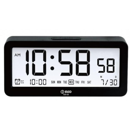 Reloj Despertador Digital ELCO ED25 NEGRO